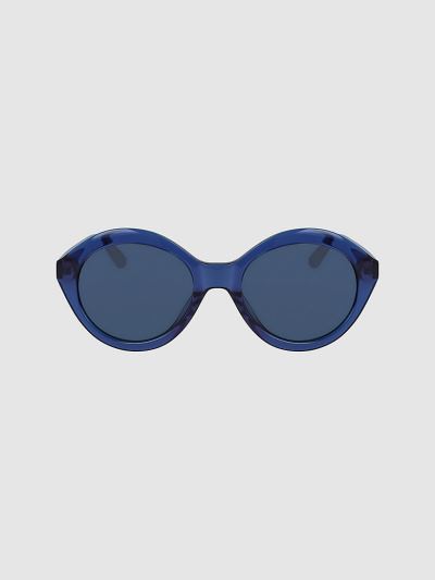 Calvin Klein Táskák & Kiegészítők HU649016 | Calvin Klein Round Női Napszemüveg Sötétkék / Korall